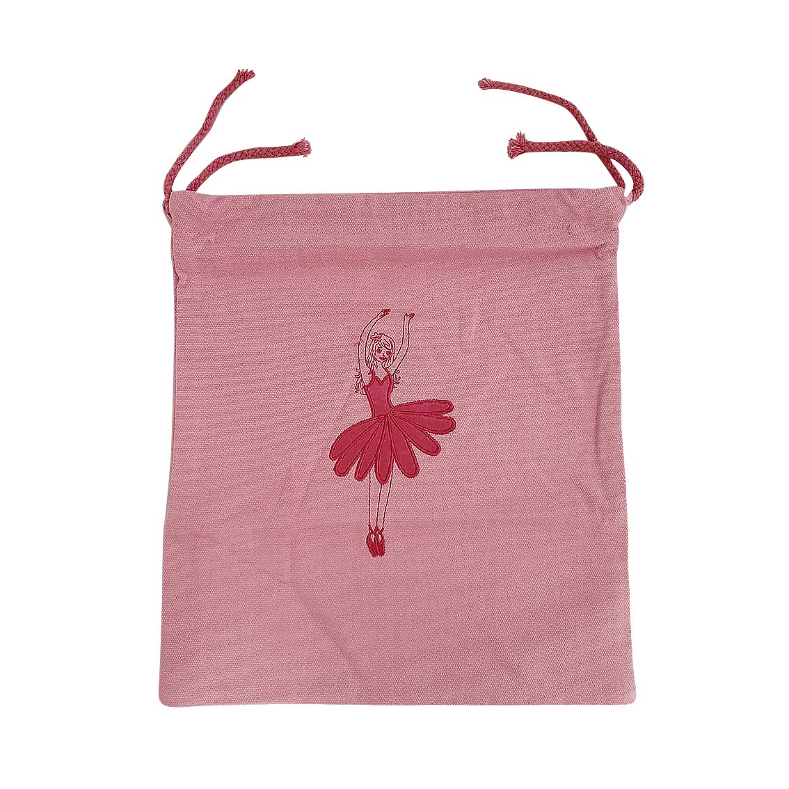 Ballerina Canvas String Bag – Pink