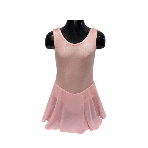 Lycra and Chiffon Dress – pink