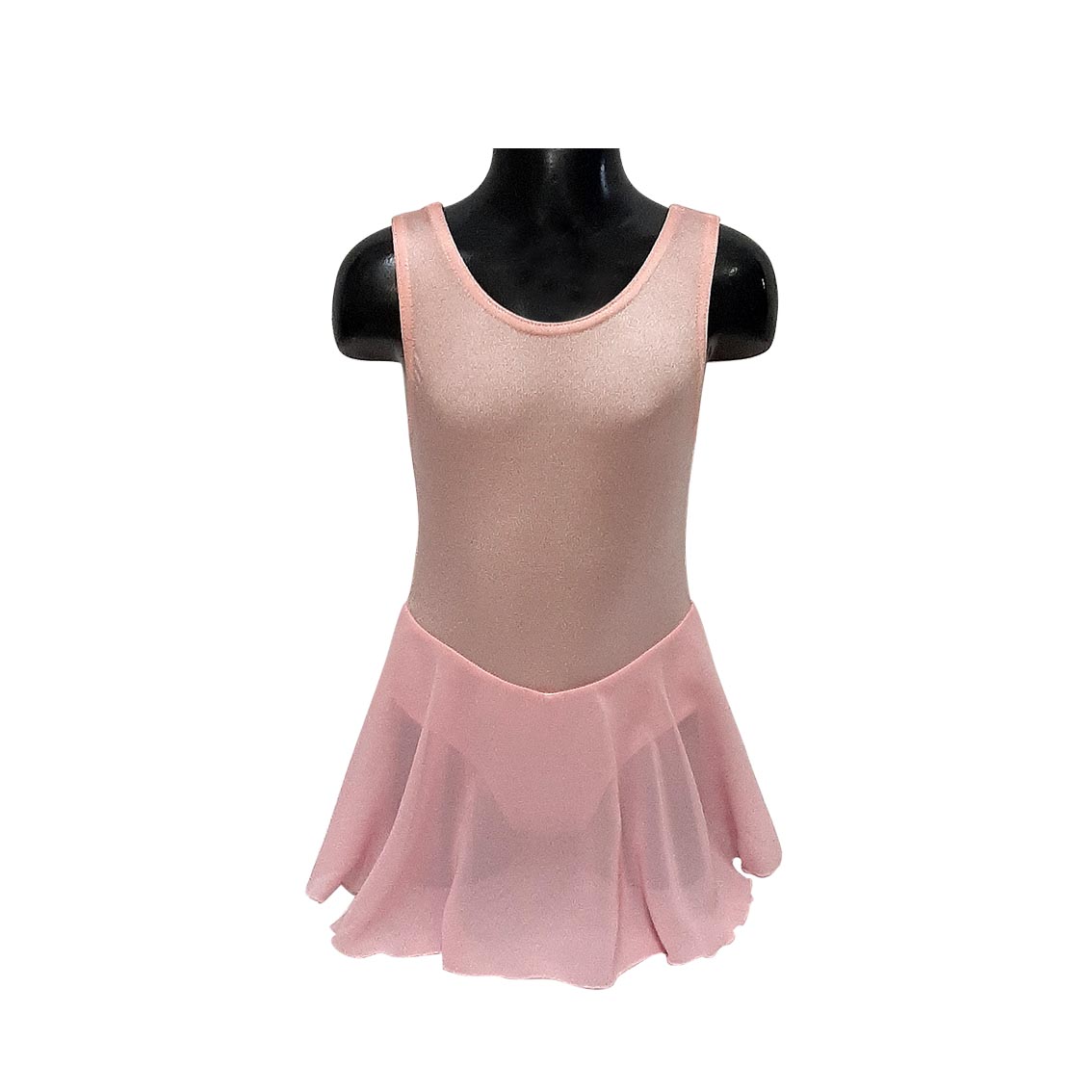 Lycra and Chiffon Dress – pink