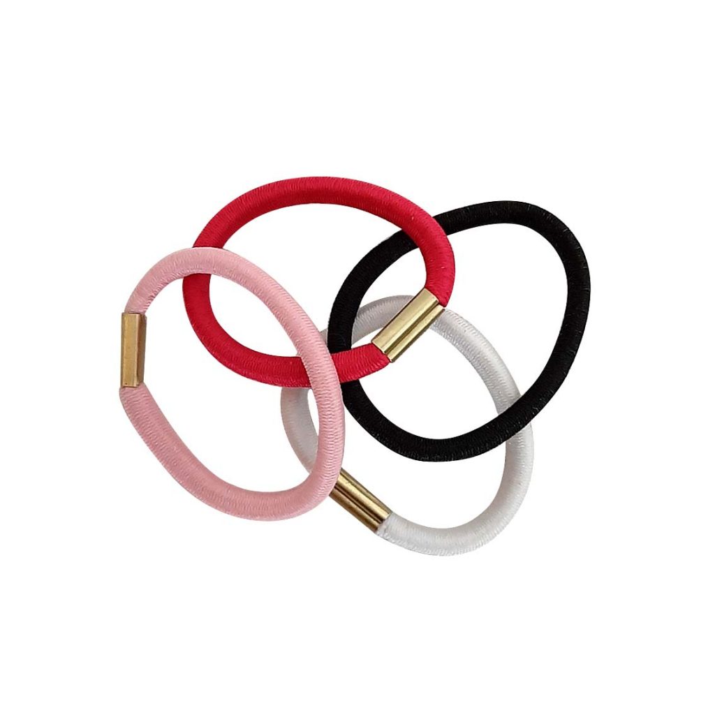 Hair Elastics x6 – assorted colours