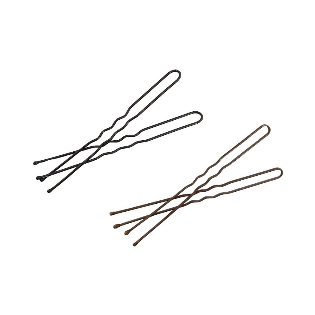 Hair Pins Long x15 – black and brown