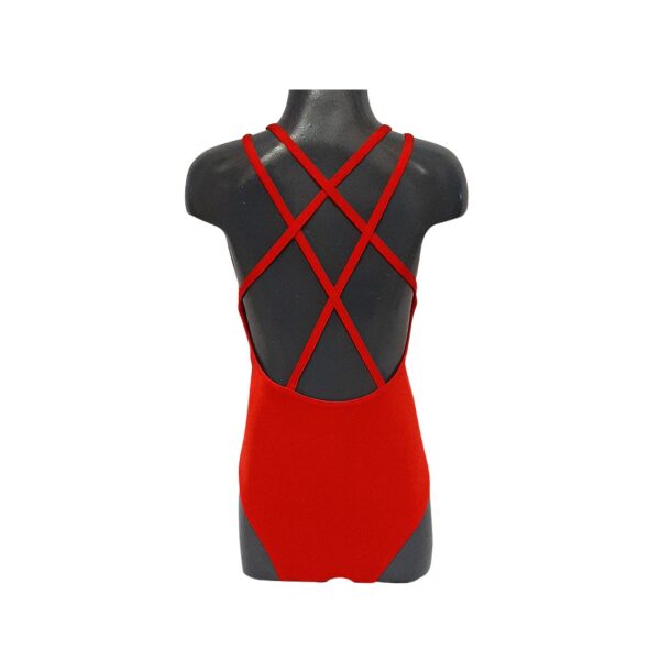 Criss-Cross Leotard – red