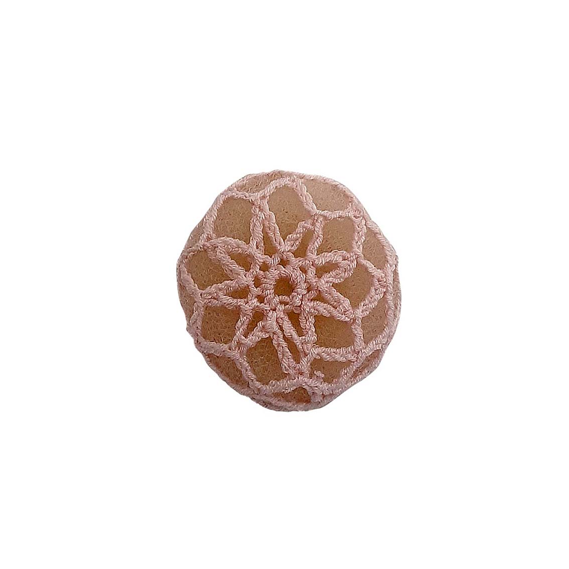 Crochet Bun Cover – Pink