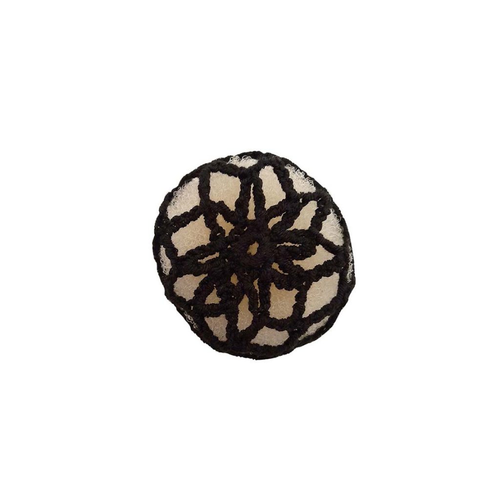 Crochet Bun Cover – Black