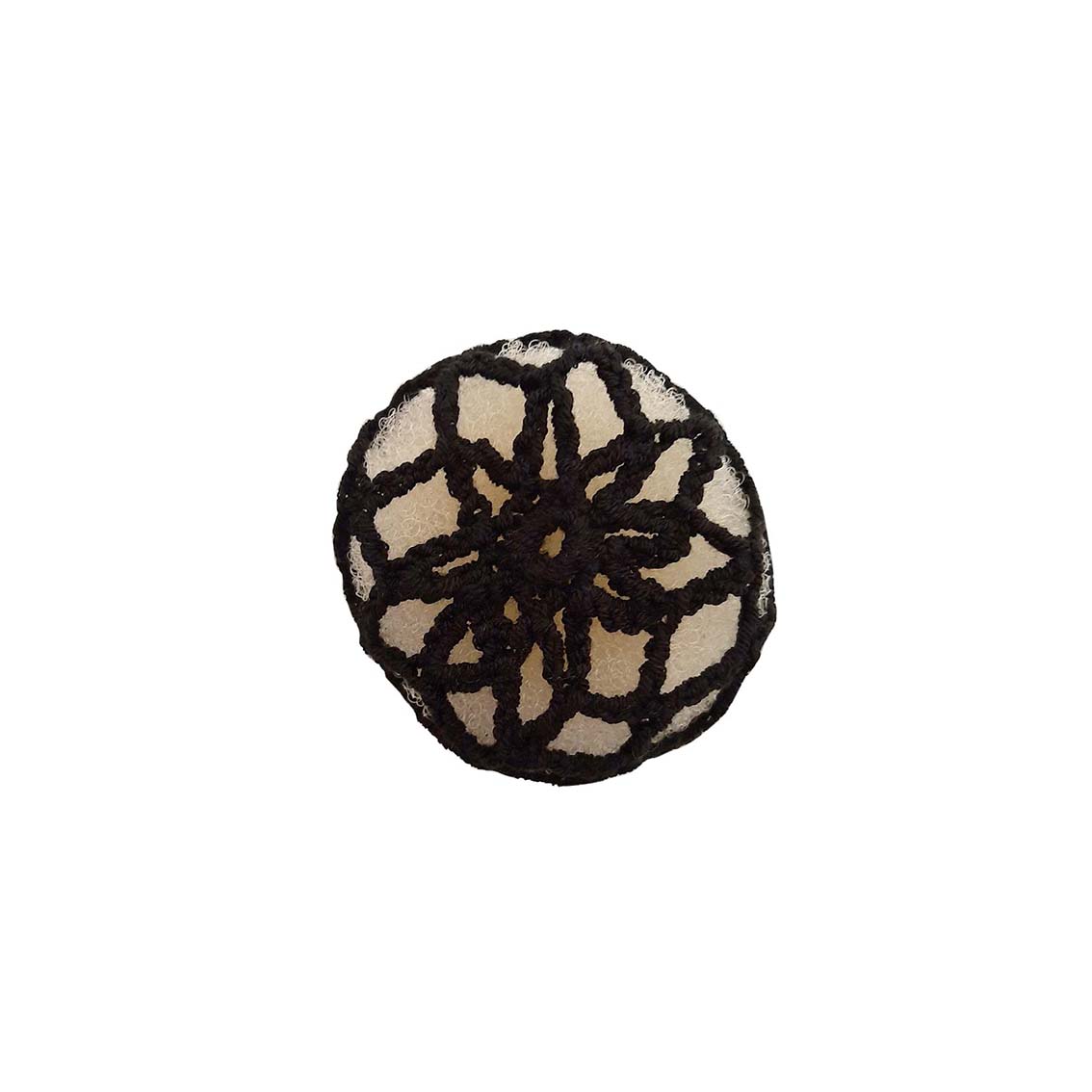 Crochet Bun Cover – Black