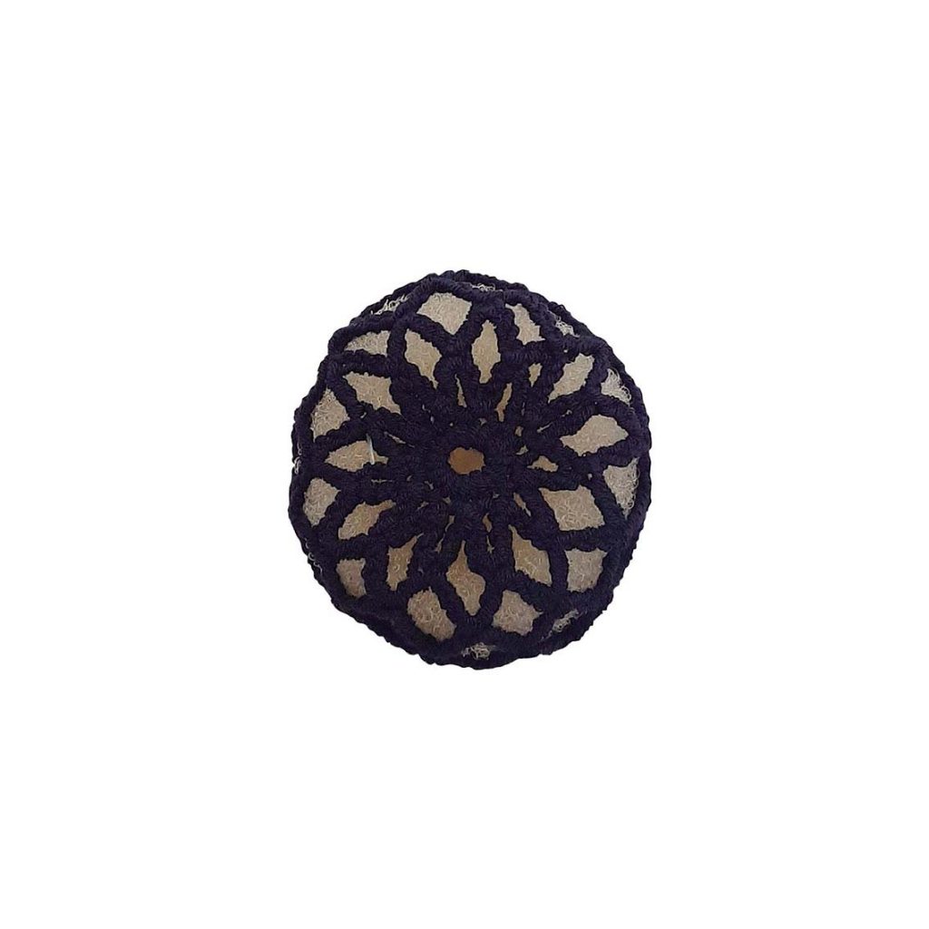 Crochet Bun Cover – Navy