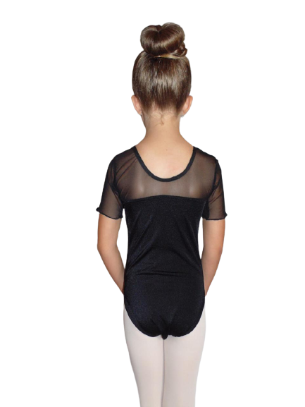 Net Cap Sleeve Leotard – alternate view