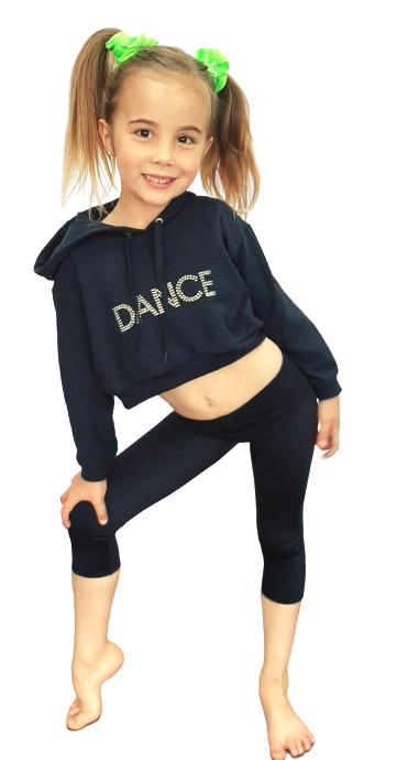 Stoned Crop Top Hoodie