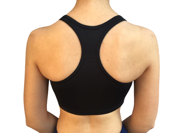 Activewear Racer Back Tops – black