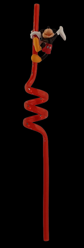 Mickey Mouse drinking straw