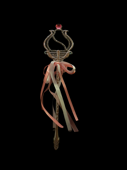Wand with Pink Jewel Large