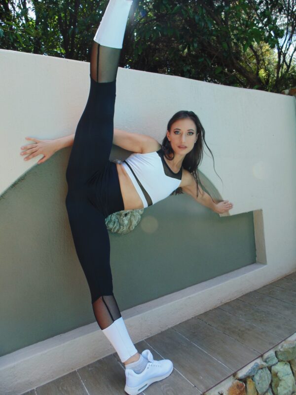 High Waisted Net Insert Leggings – alternate view
