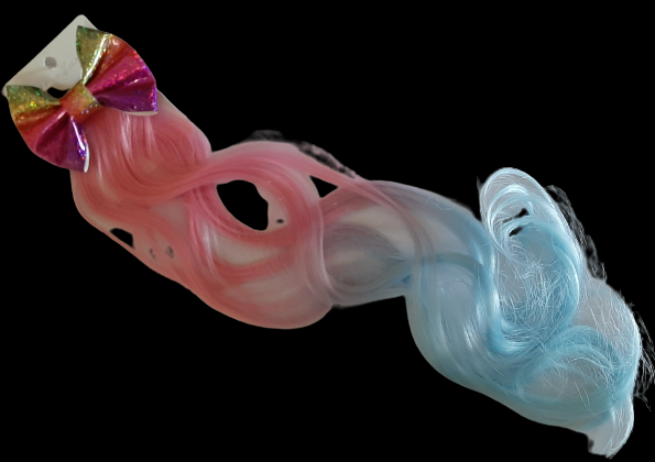 Mermaid Clip on Hair Pony